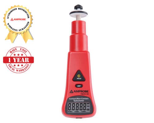 Amprobe TACH-10 Contact and Non-Contact Tachometer