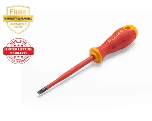Fluke ISLS8 Insulated Slotted Screwdriver 0.25 x 5" 1000 V