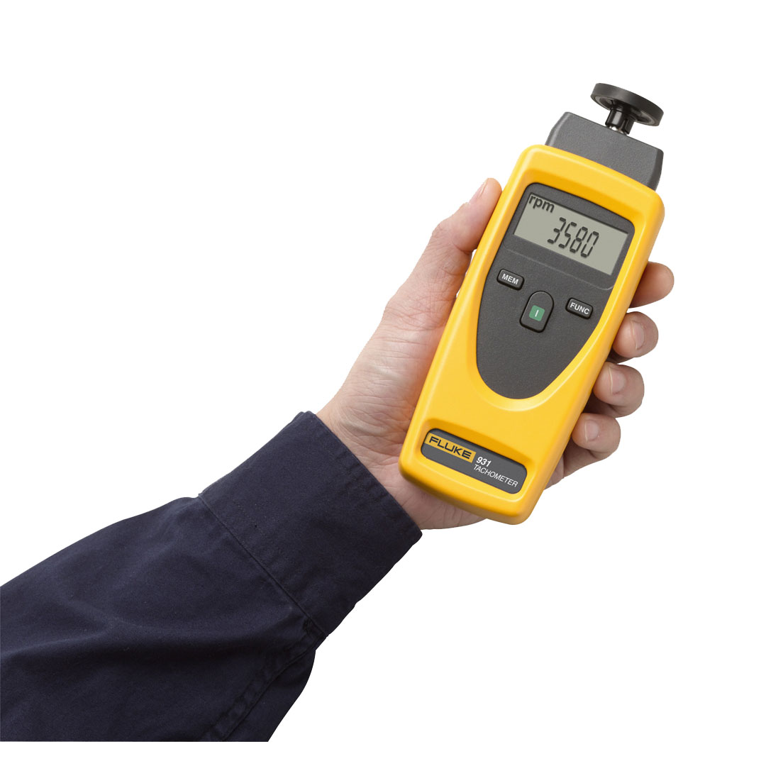 Fluke 931 Contact and Non-Contact Dual-Purpose Tachometers