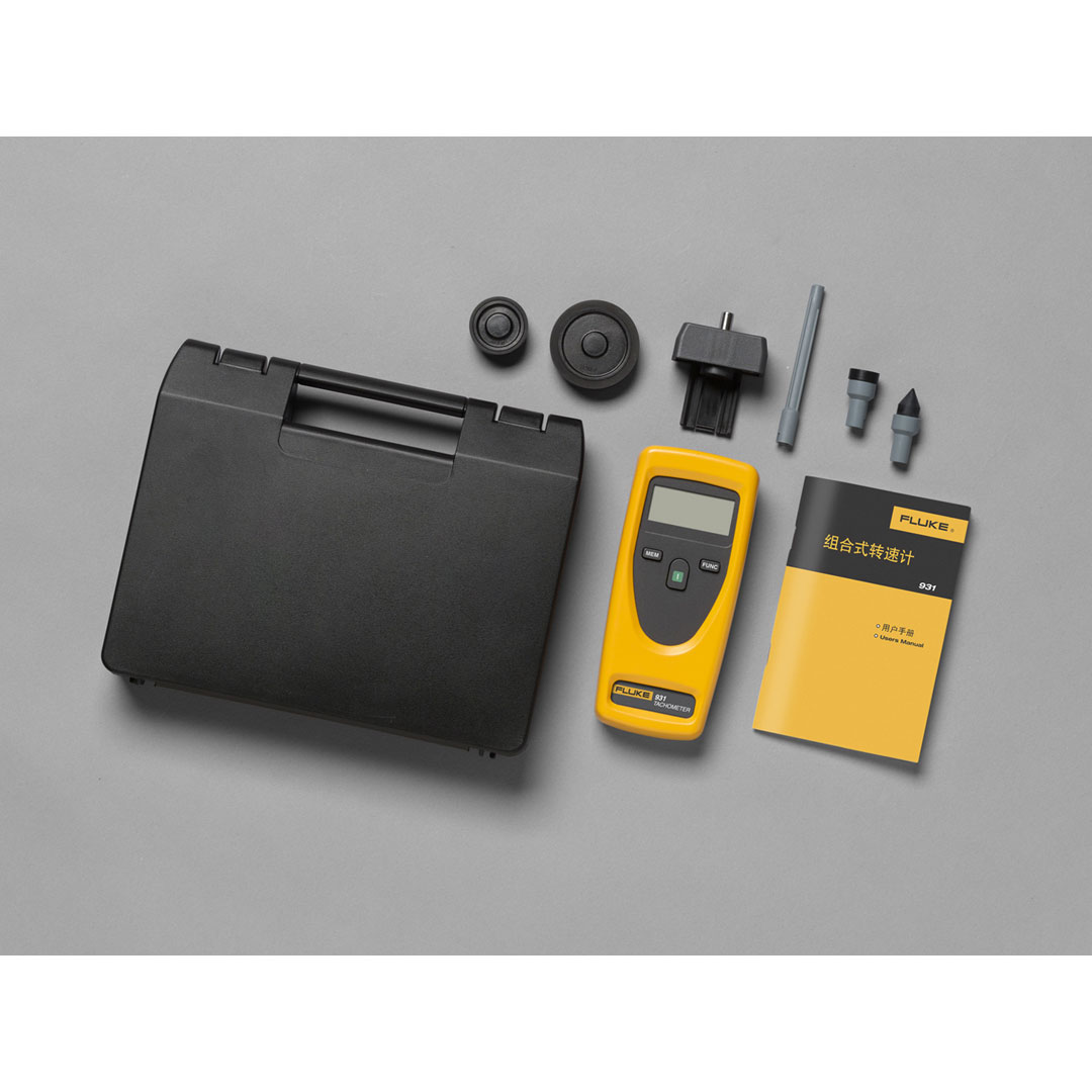Fluke 931 Contact and Non-Contact Dual-Purpose Tachometers
