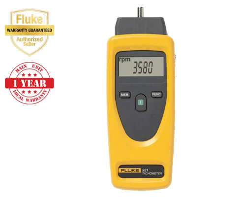 Fluke 931 Contact and Non-Contact Dual-Purpose Tachometers