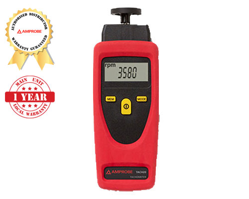 Amprobe TACH20 Contact and Non-Contact Tachometer